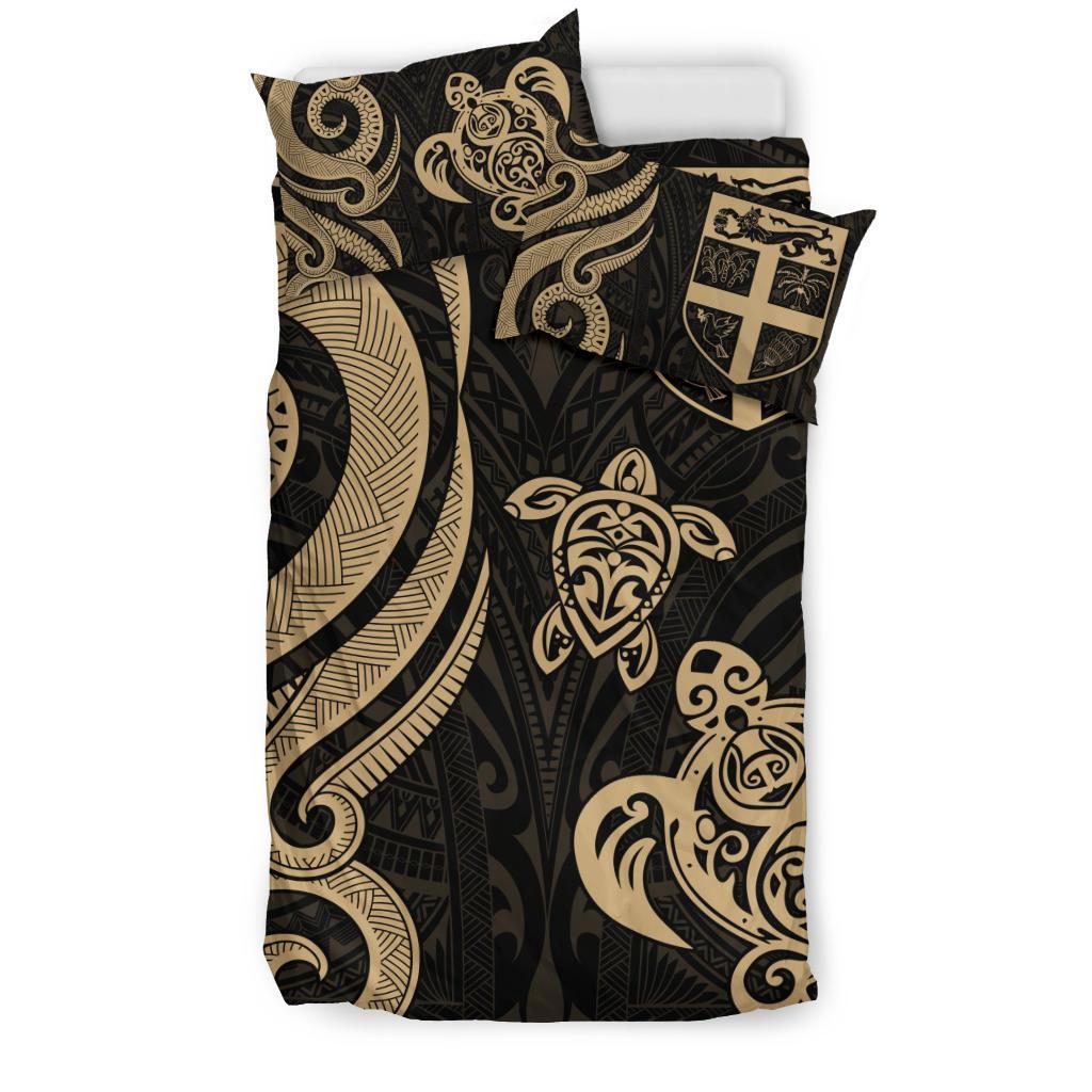 Fiji Polynesian Bedding Set Gold Tentacle Turtle