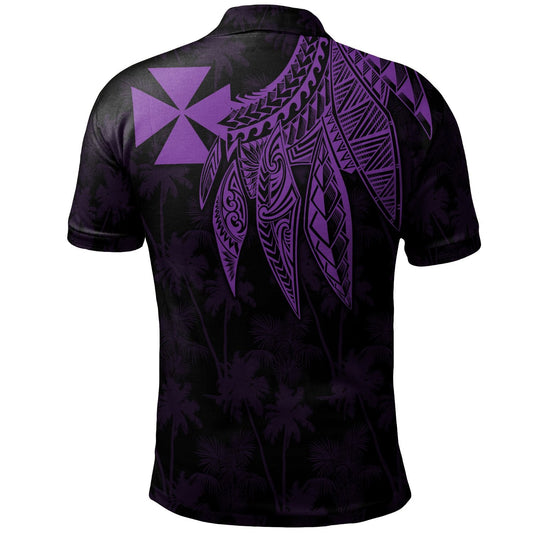 Wallis and Futuna Polo - Polynesian Wings Purple