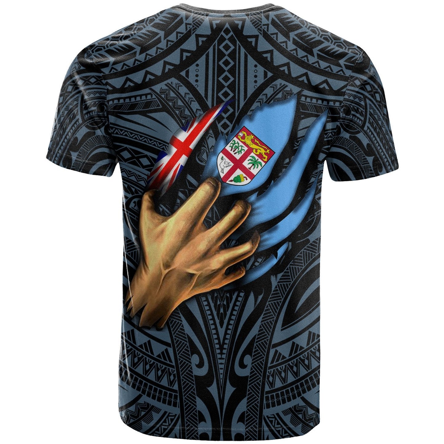 Fiji Personalised T Shirt Fiji In Me (Blue)