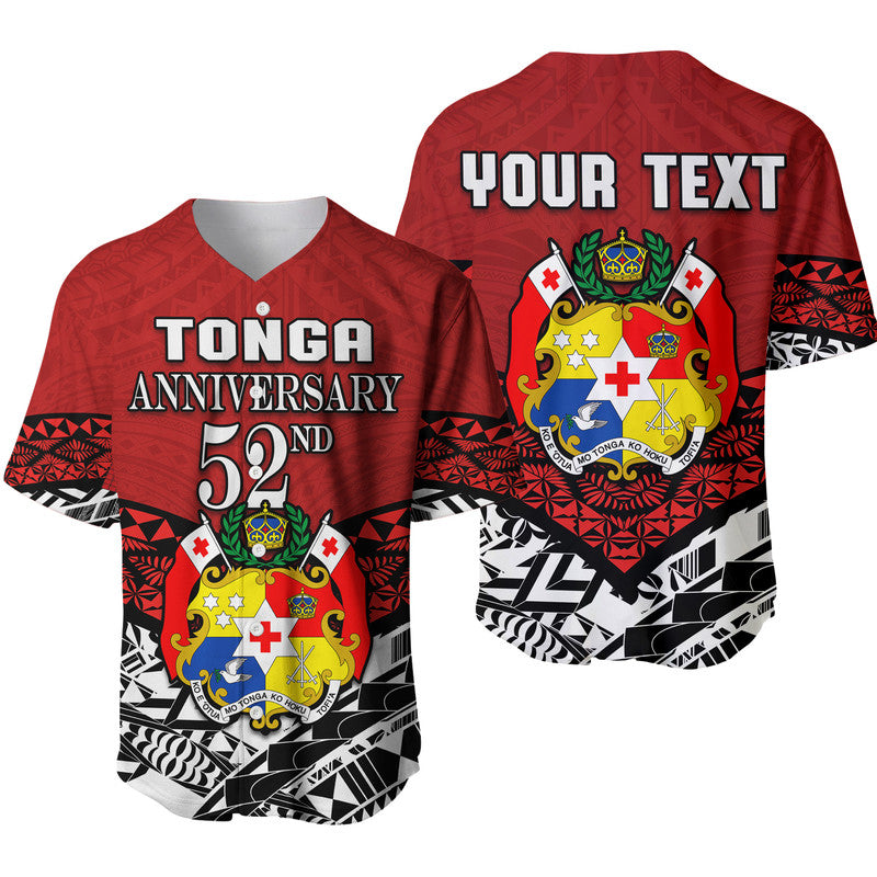 (Custom Personalised) Tonga Baseball Jersey Independence Anniversary Special Version 2022