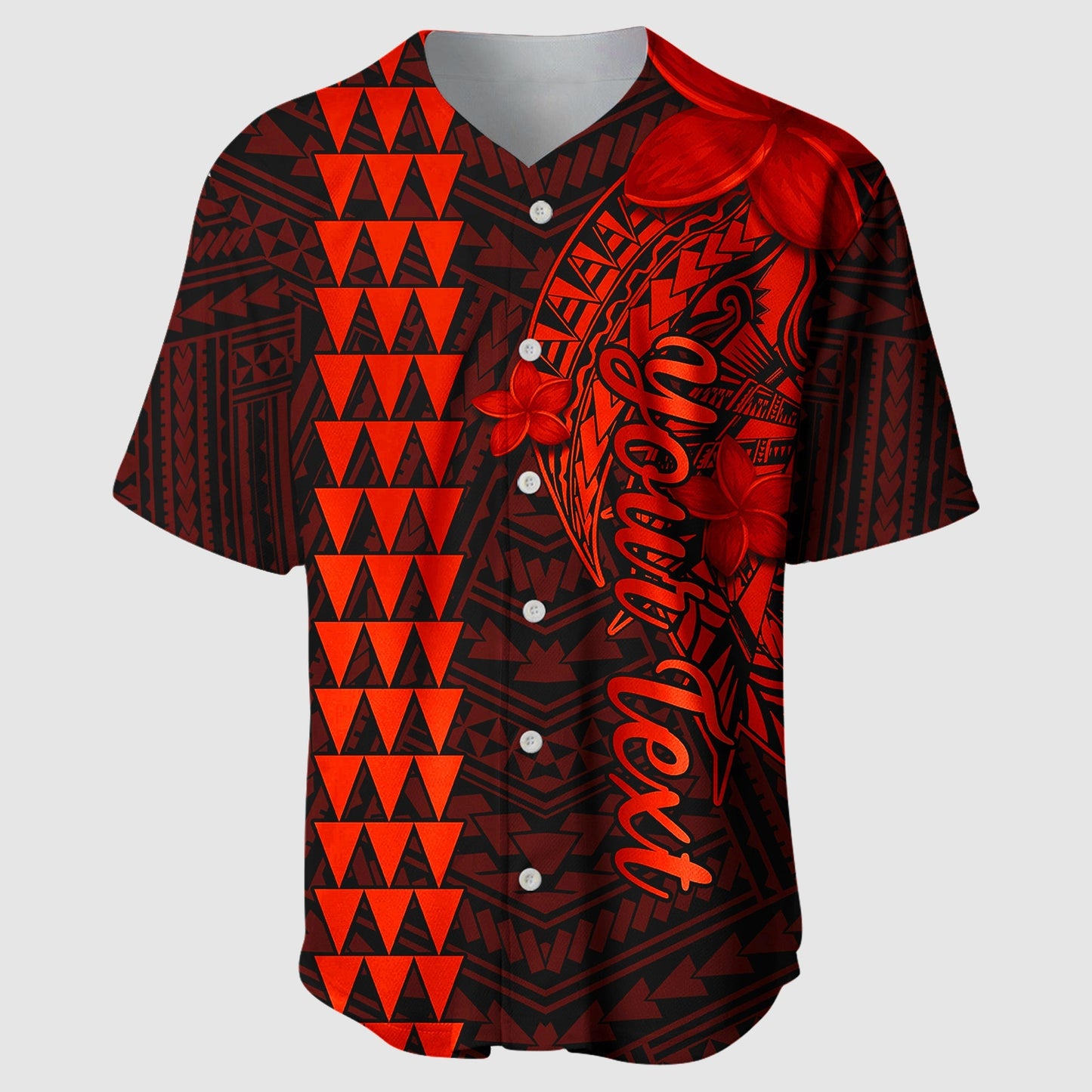 (Custom Personalised) Hawaii Baseball Jersey Kakau Kanaka Maoli Combine Polynesian Shark Ver.06