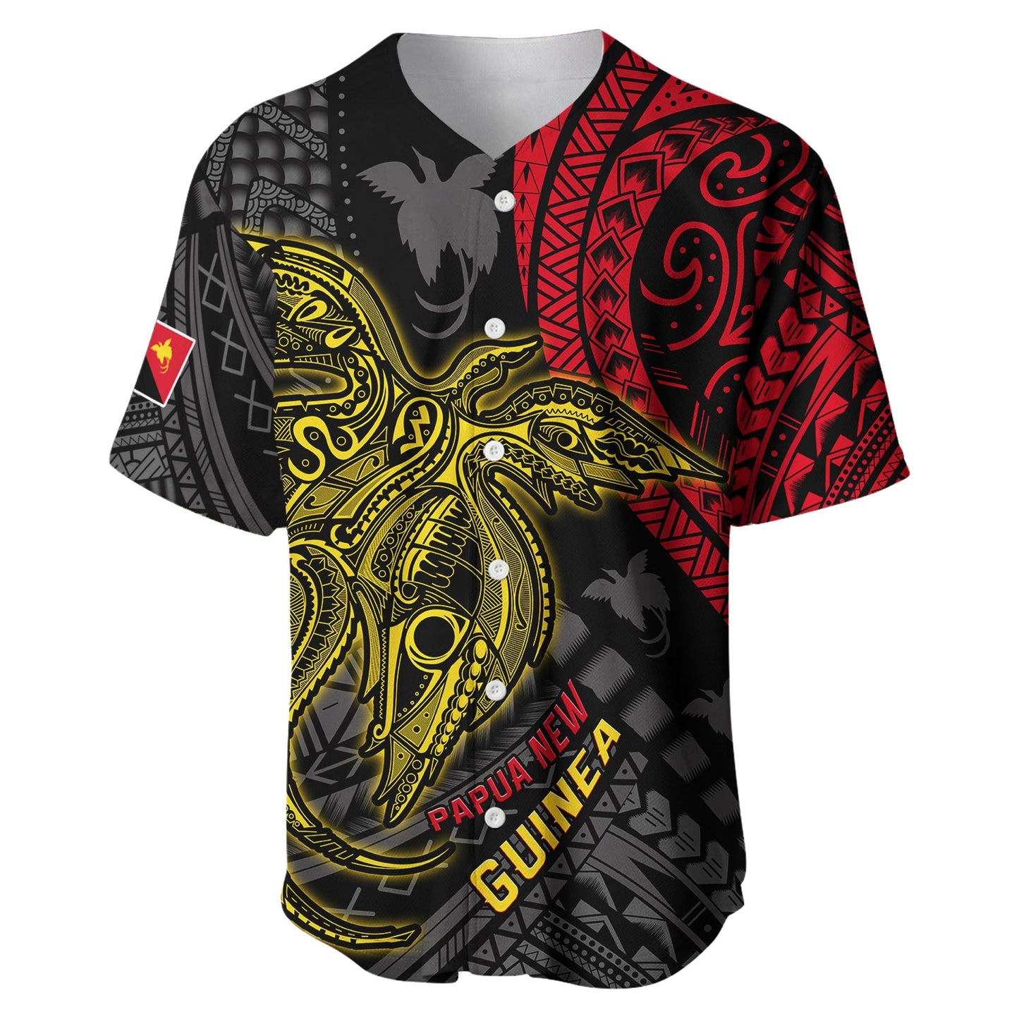 Papua New Guinea Baseball Jersey Raggiana Birds Of Paradise Happy 47th Independence Day