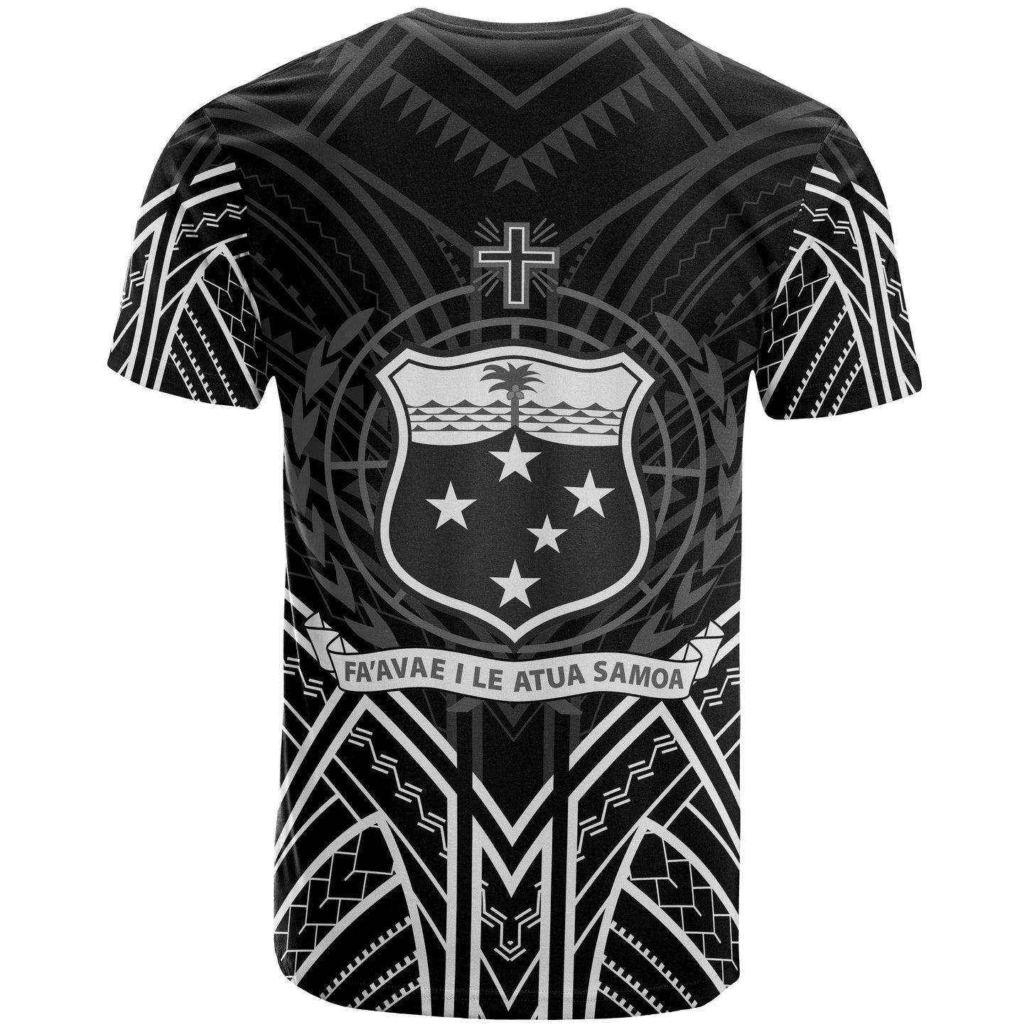 Samoa T - Shirt - Samoa Seal Tribal Black Color Patterns