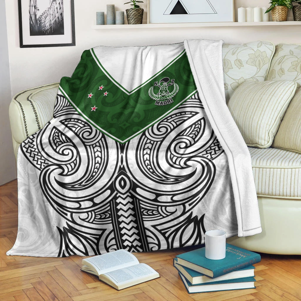 New Zealand Silver Fern Rugby Premium Blanket Maori Pacific