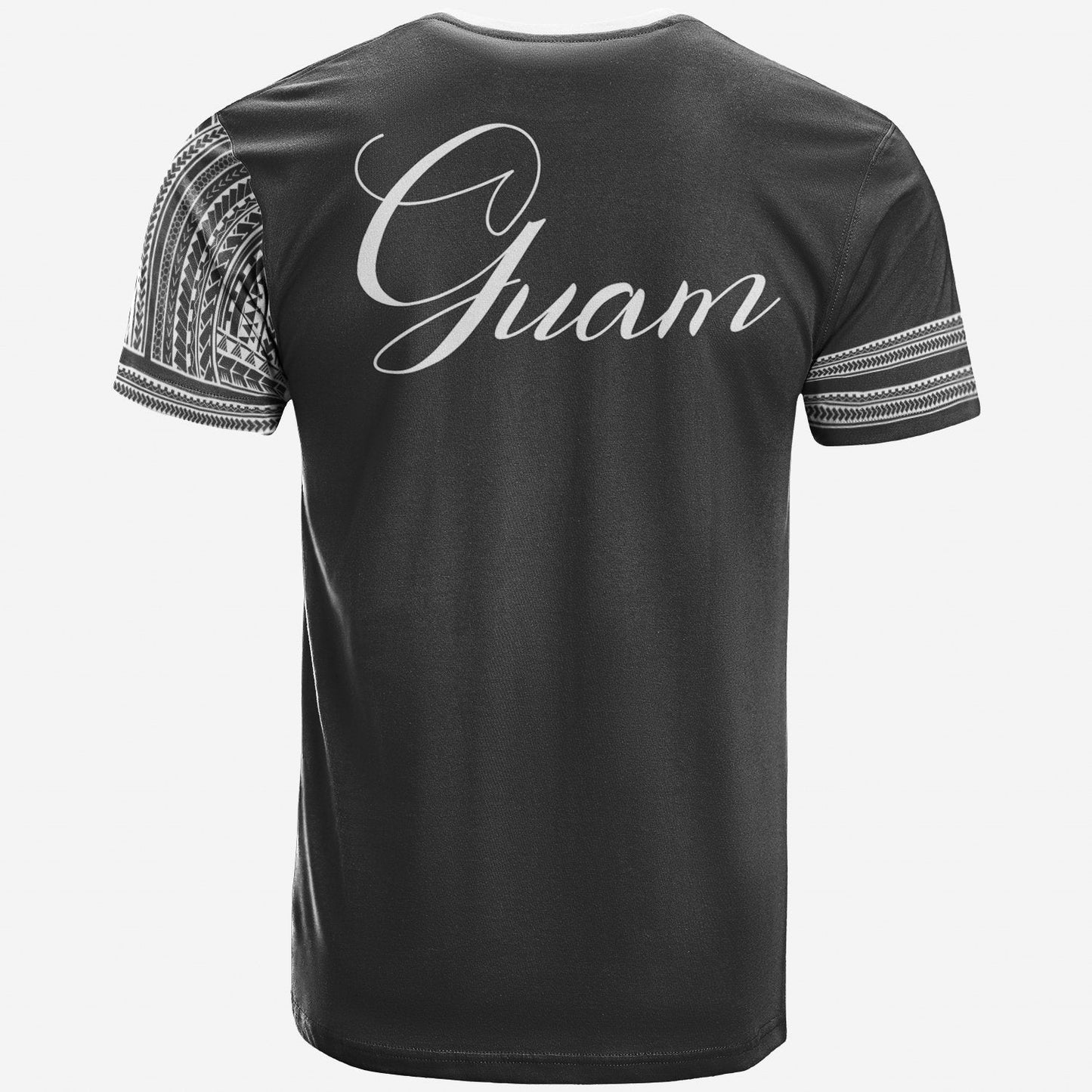 Guam T Shirt Grey Color Simple Style
