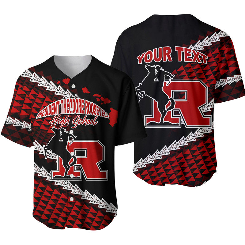 (Custom Personalised) President Theodore Roosevelt High School Hawaii Baseball Jersey