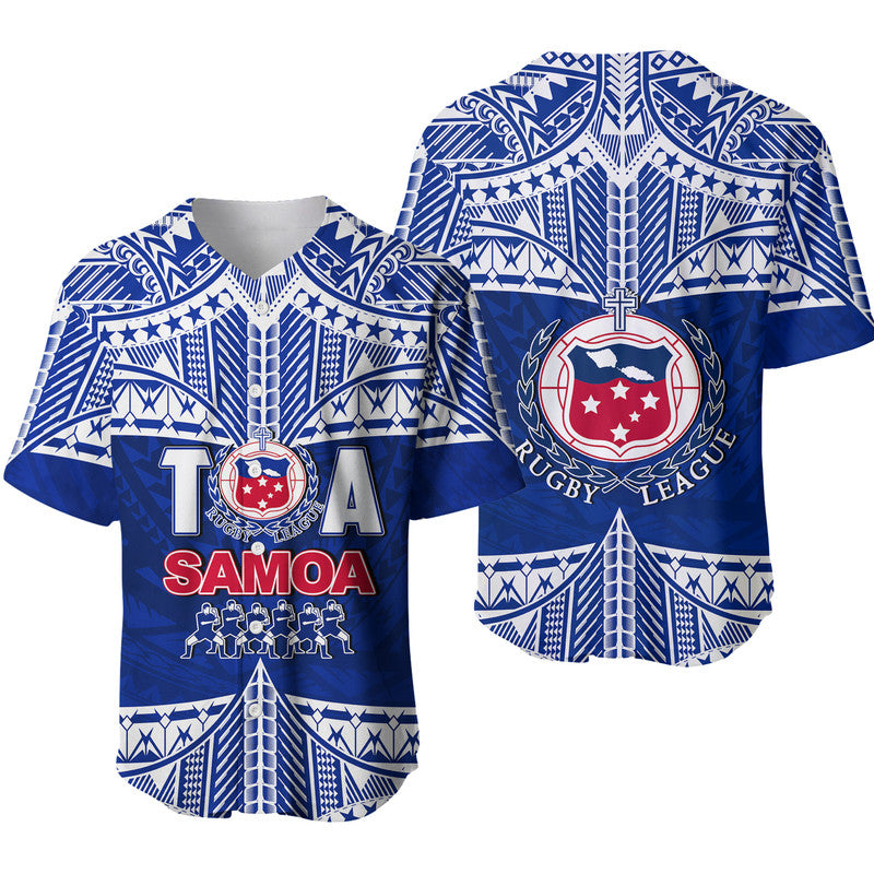 Toa Samoa Rugby Baseball Jersey Siva Tau