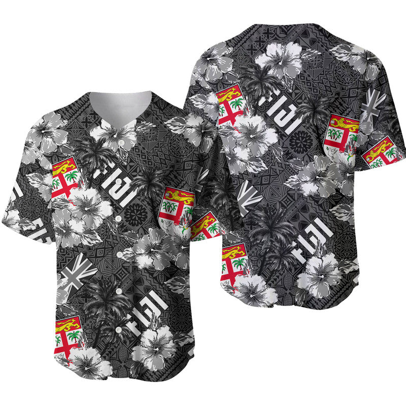 Fiji Hibiscus Baseball Jersey Hawaii Style No.3