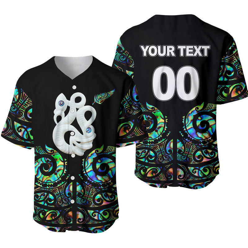 (Custom Personalised) New Zealand Rugby Baseball Jersey Maori Manaia Papua Shell style