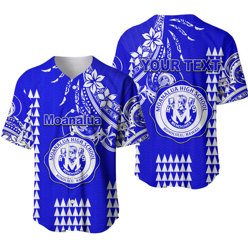 (Custom Personalised) Hawaii High School Moanalua Baseball Jersey Mix Kakau