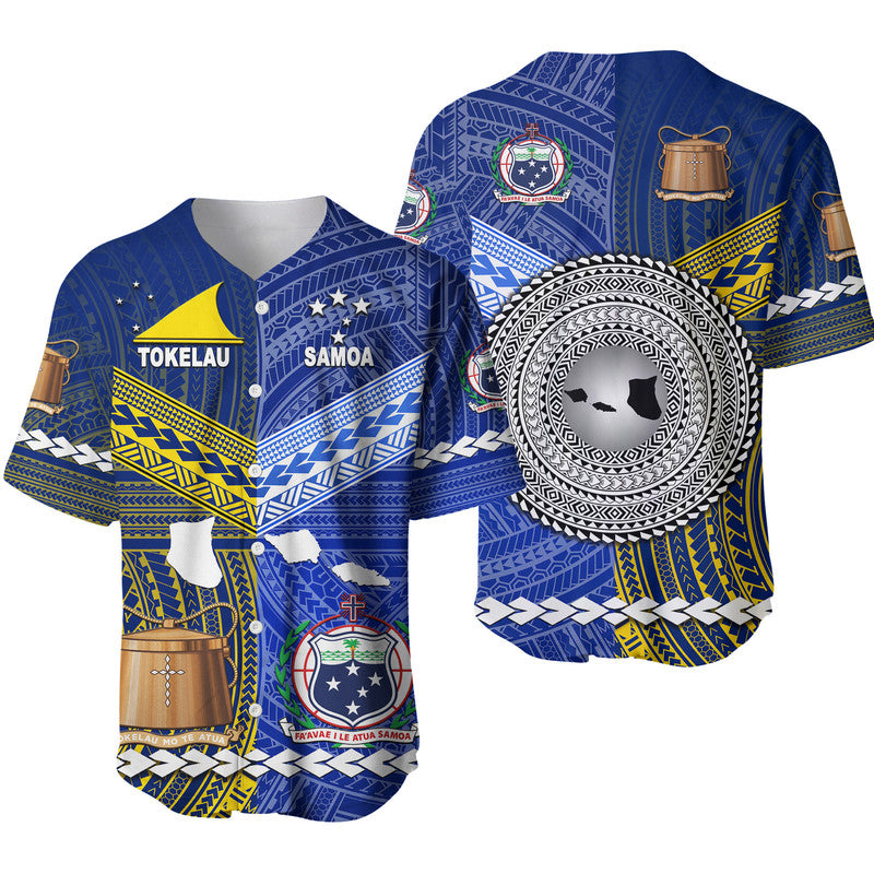 Samoa And Tokelau Baseball Jersey Together