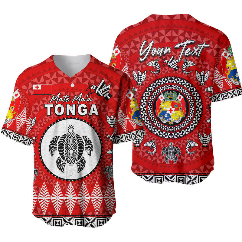 (Custom Personalised) Mate Ma'a Tonga Ngatu Fonu Rugby Baseball Jersey