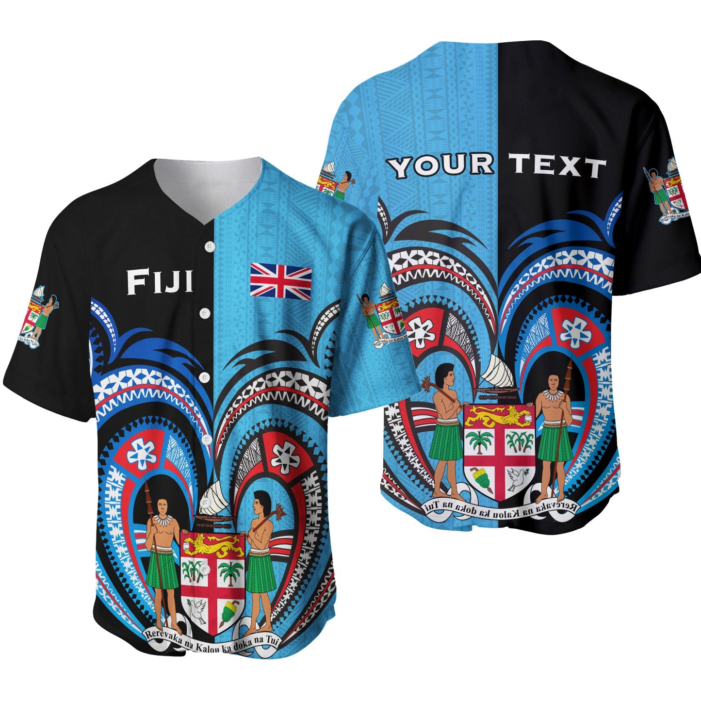 (Custom Personalised) Fiji Is My Heart Baseball Jersey Polynesian Special Style
