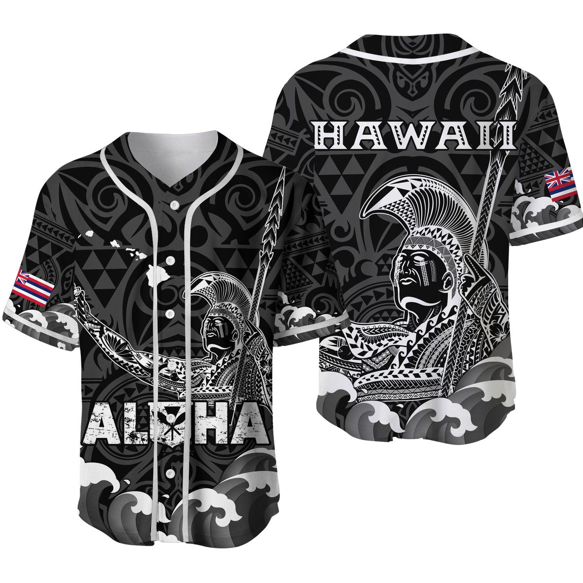 Hawaii King Kamehameha Aloha Hawai'i Nei Baseball Jersey