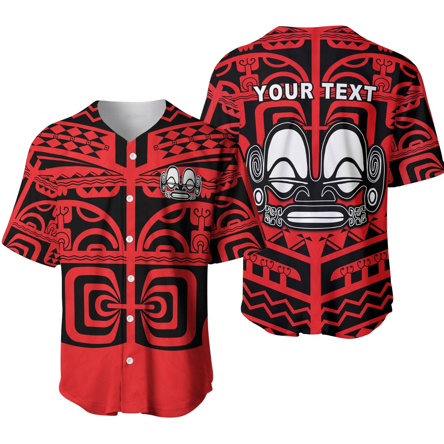 (Custom Personalised) Marquesas Islands Baseball Jersey Marquesas Tattoo