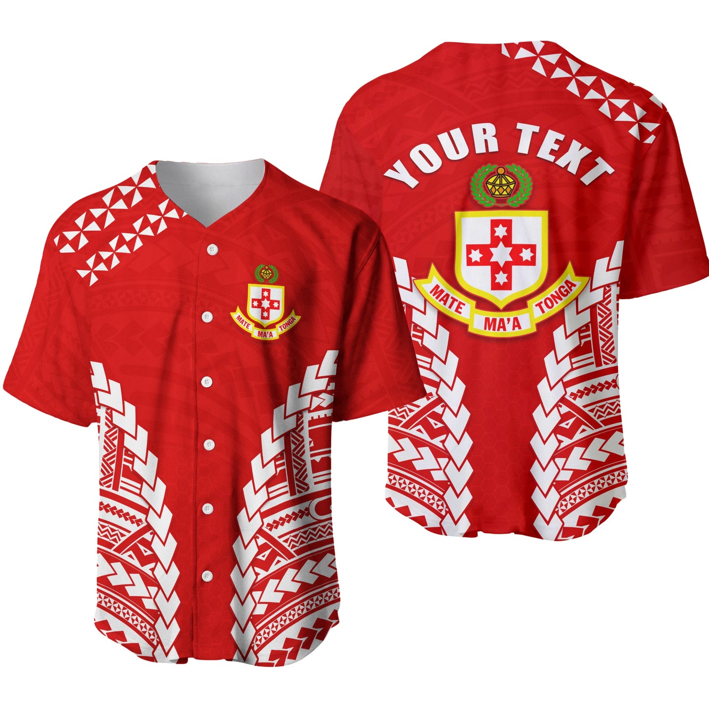 (Custom Personalised) Kolisi Tonga Baseball Jersey