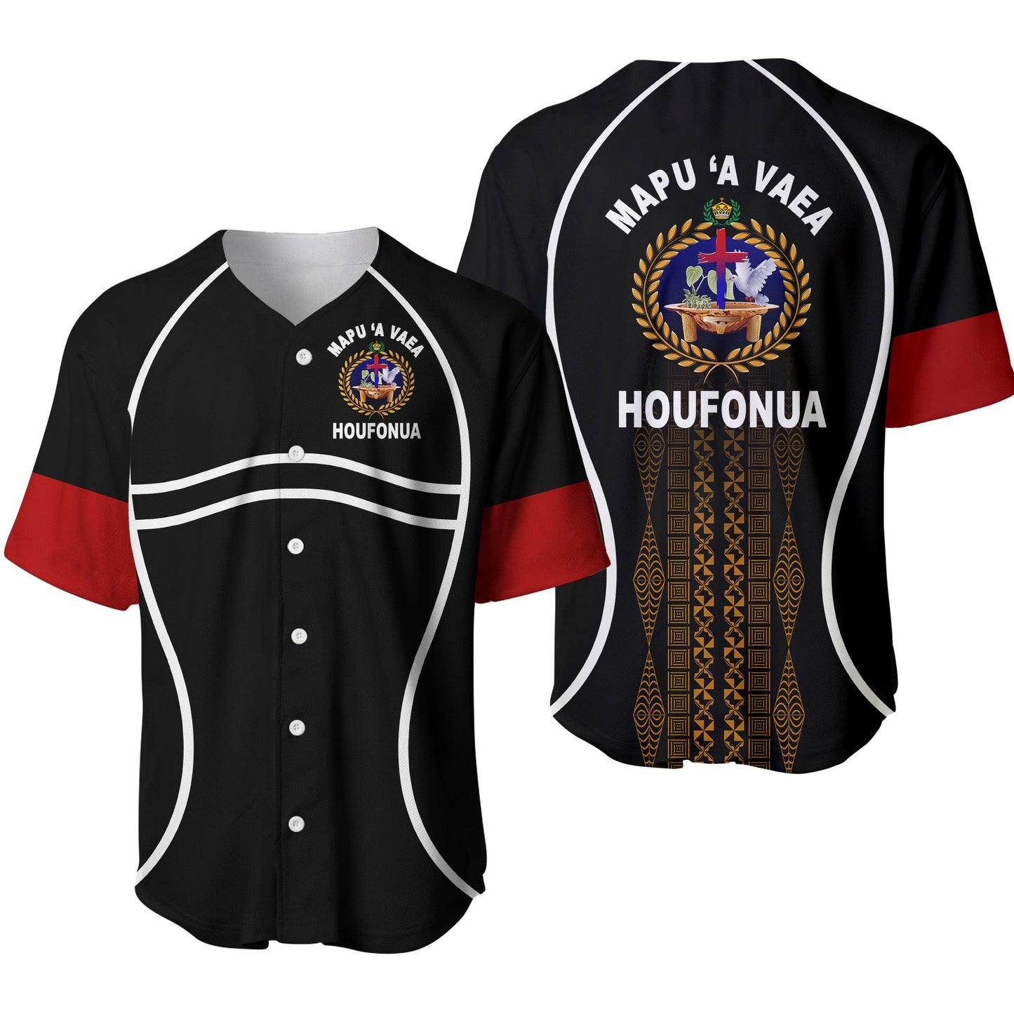 Tonga Mapu A Vaea Baseball Jersey Houfonua Original Style