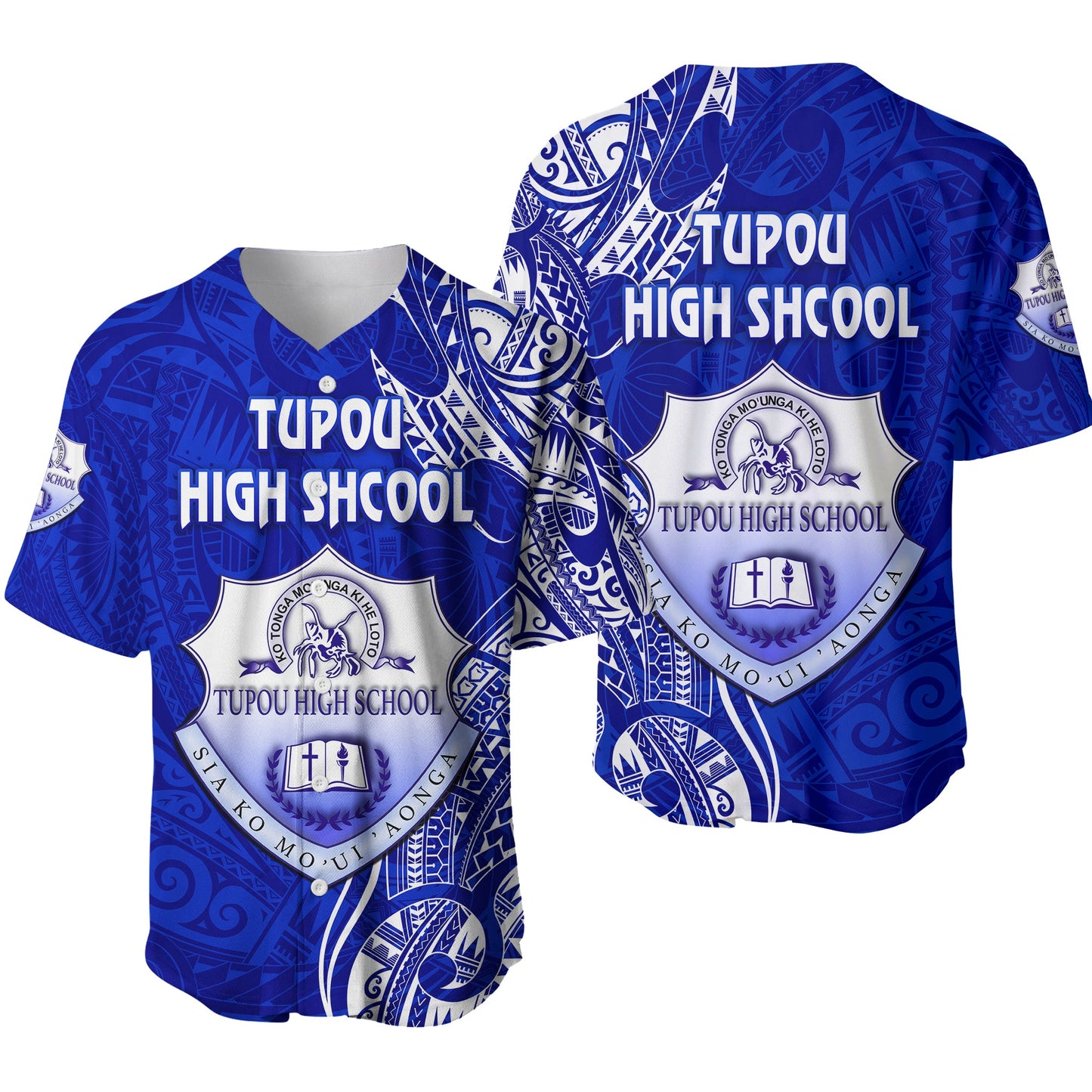 Tonga Tupou High School Baseball Jersey Simple Vibes