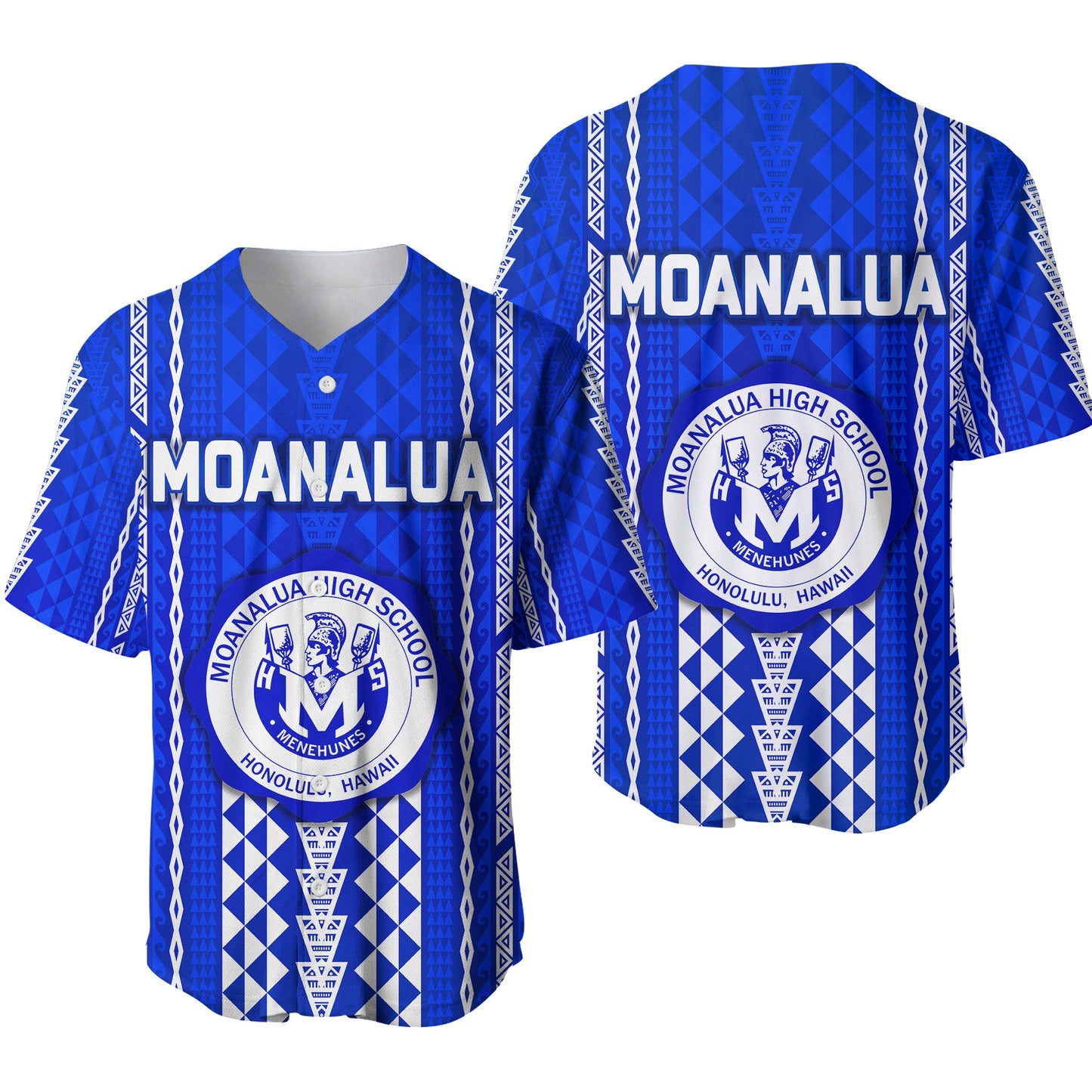 Hawaii Moanalua High School Baseball Jersey Simple Style