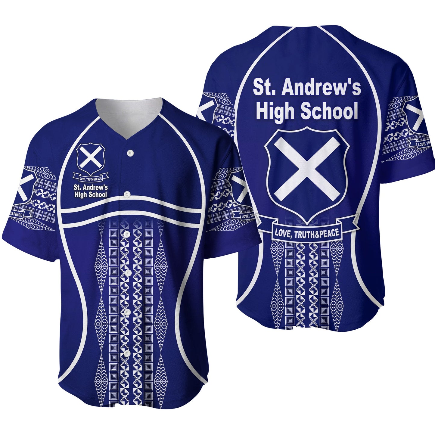 St. Andrew's High School Baseball Jersey Unique Vibes