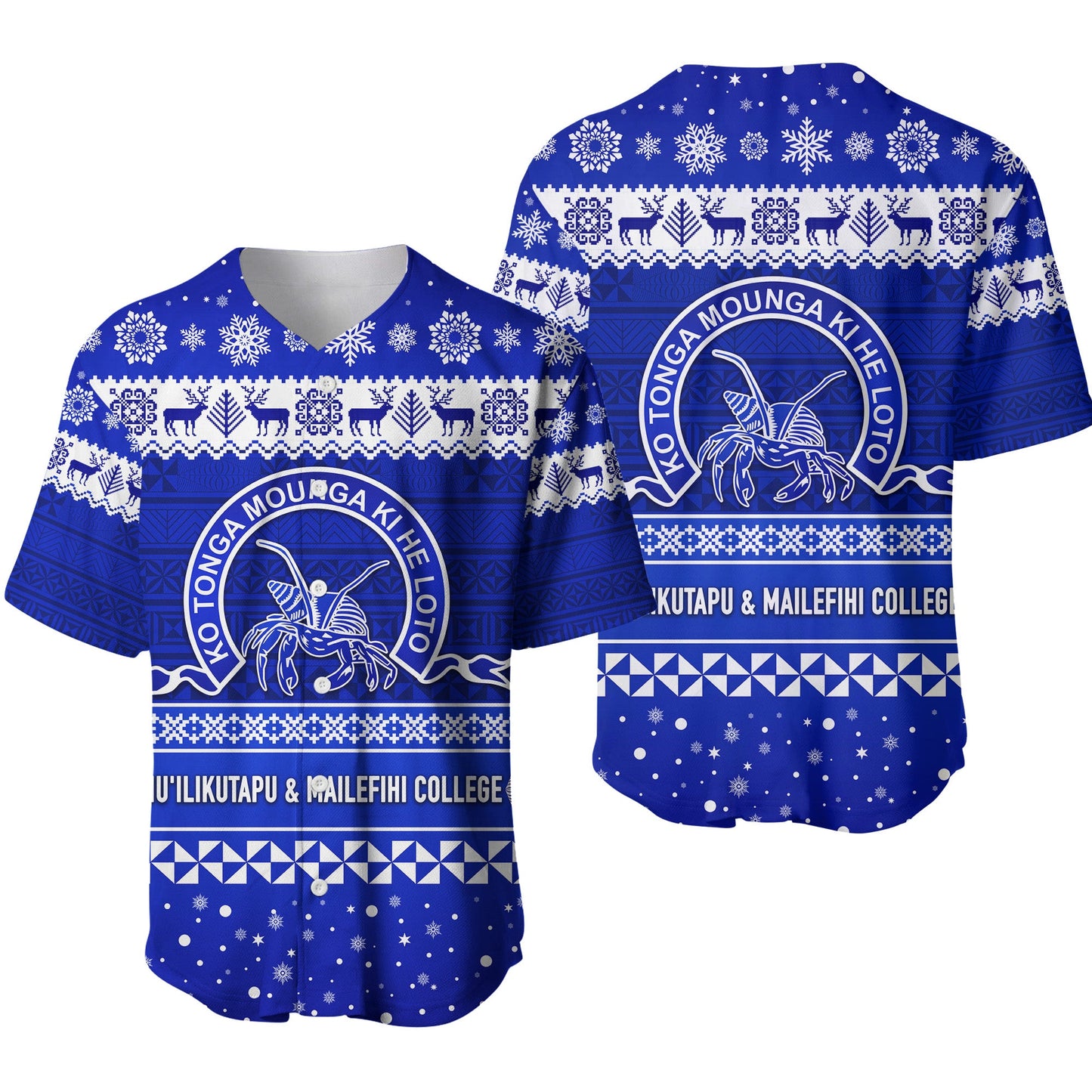 Siu'ilikutapu & Mailefihi College Christmas Baseball Jersey Simple Style