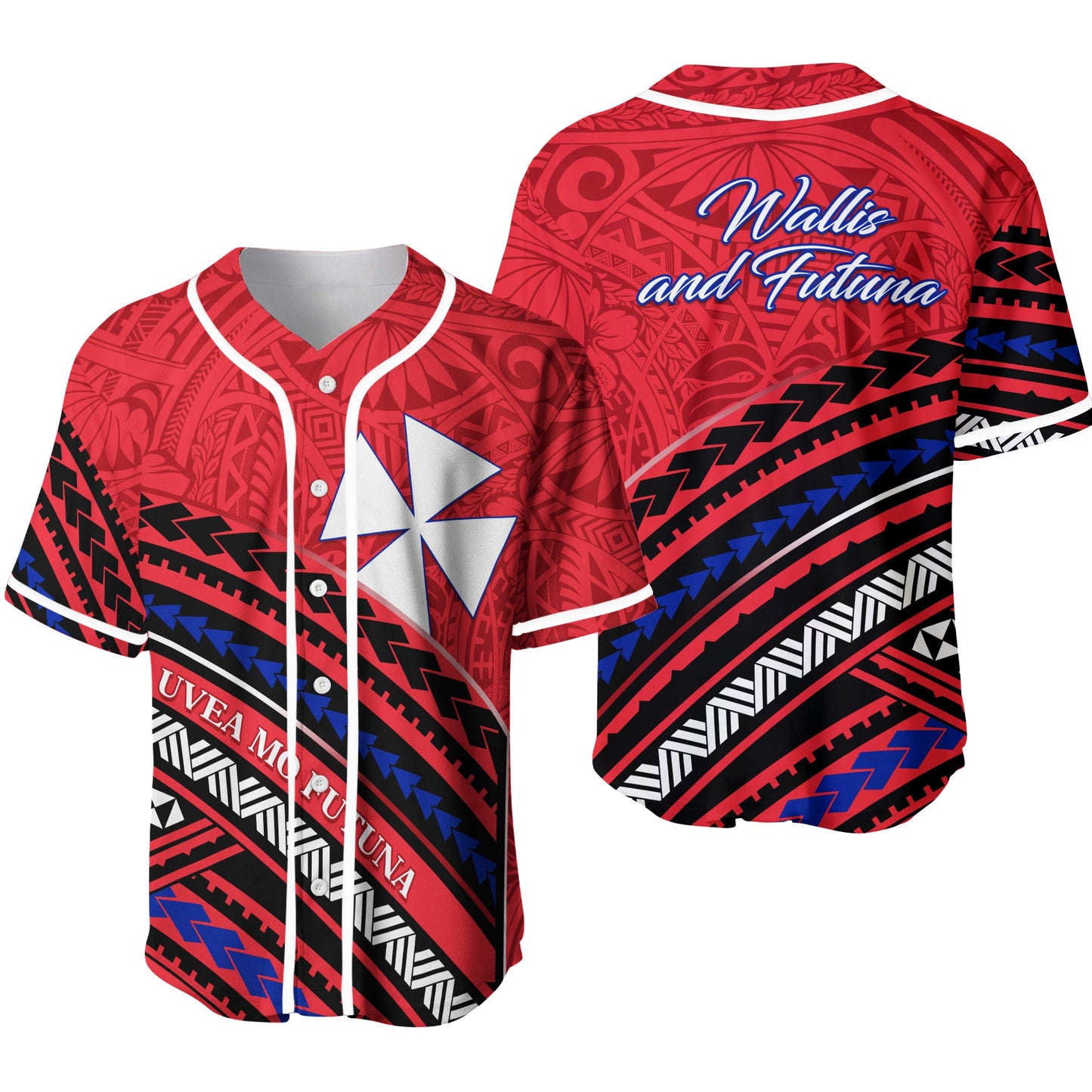 Wallis and Futuna Baseball Jersey Creative Polynesian