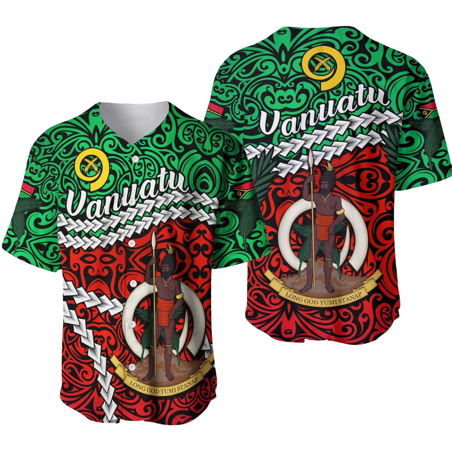Vanuatu Baseball Jersey Simple