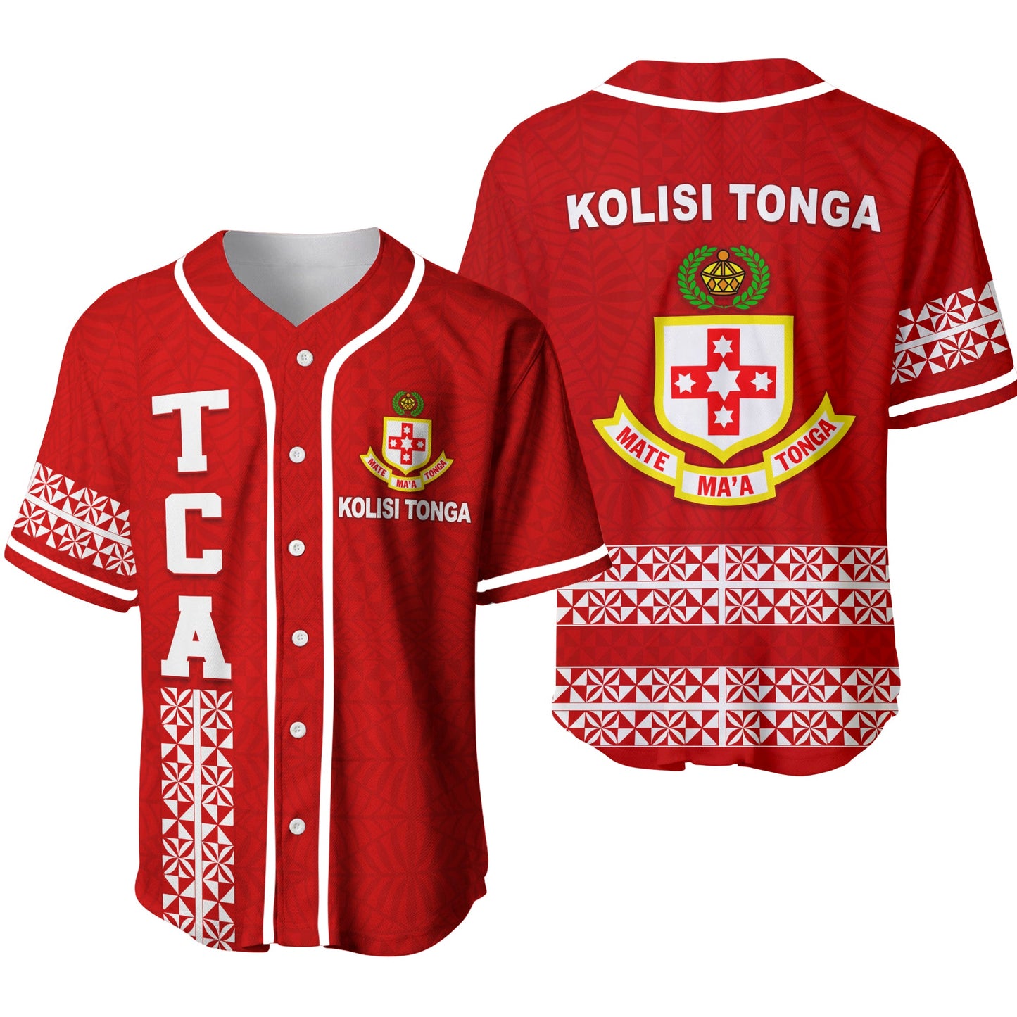 Kolisi Tonga Baseball Jersey TCA