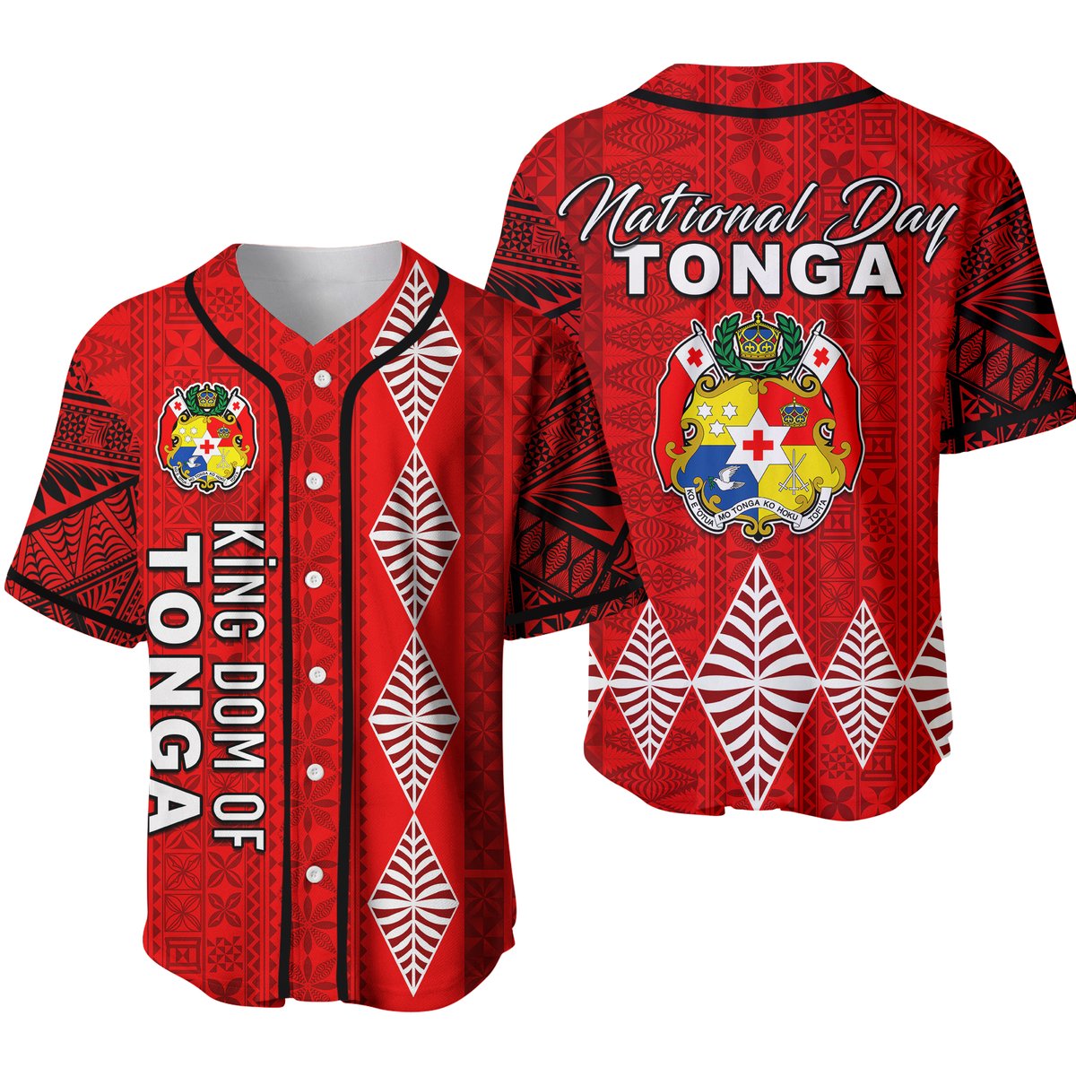 Kingdom of Tonga Baseball Jersey 2021 Tonga National Day
