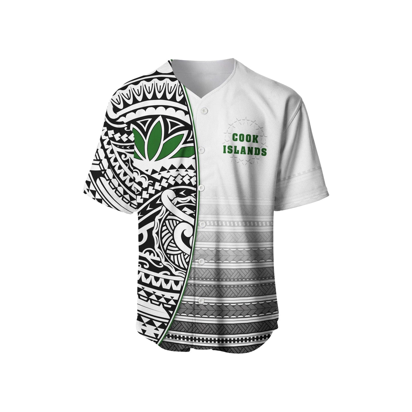 (Custom Personalised) Cook Islands Baseball Jersey Impressive White Custom Text and Number