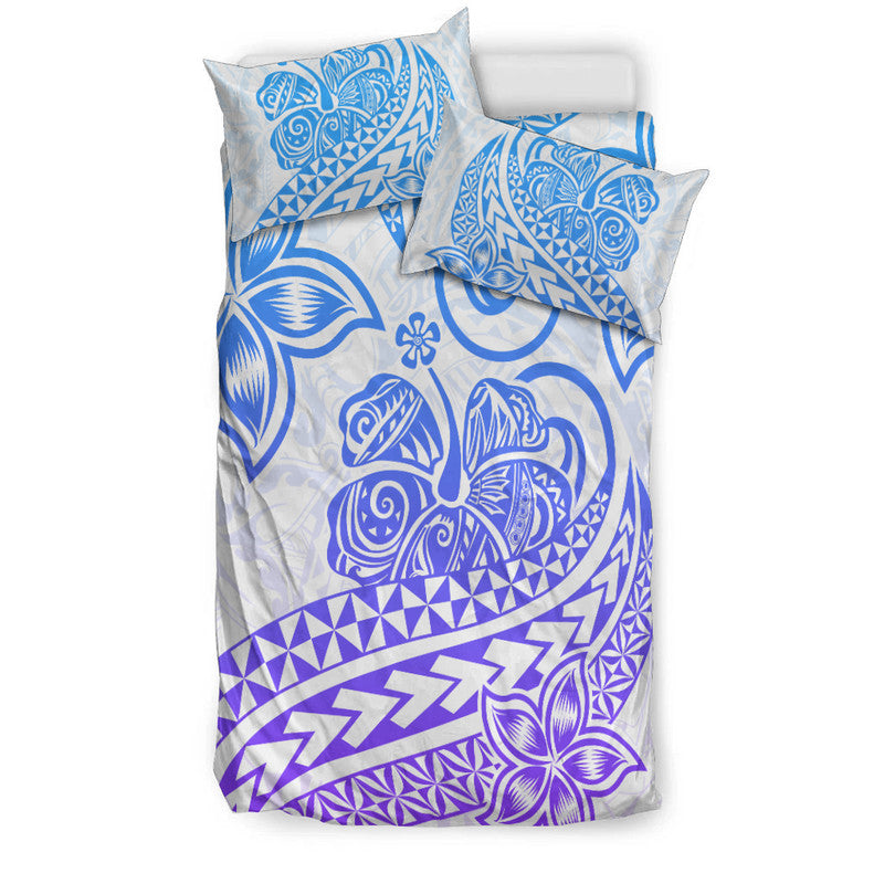 Polynesian Tribal Tattoo Retro Bedding Set Gradient 04 Screen Color