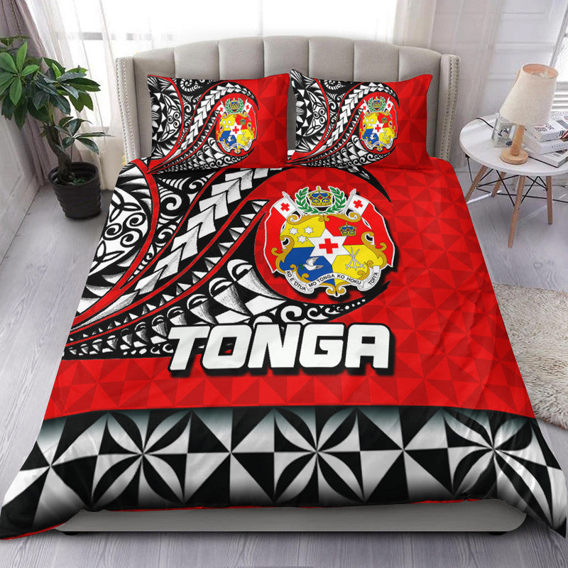 Tonga Bedding Set Polynesian Tattoo