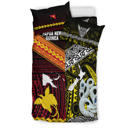 New Zealand And Papua New Guinea Bedding Set Together Yellow