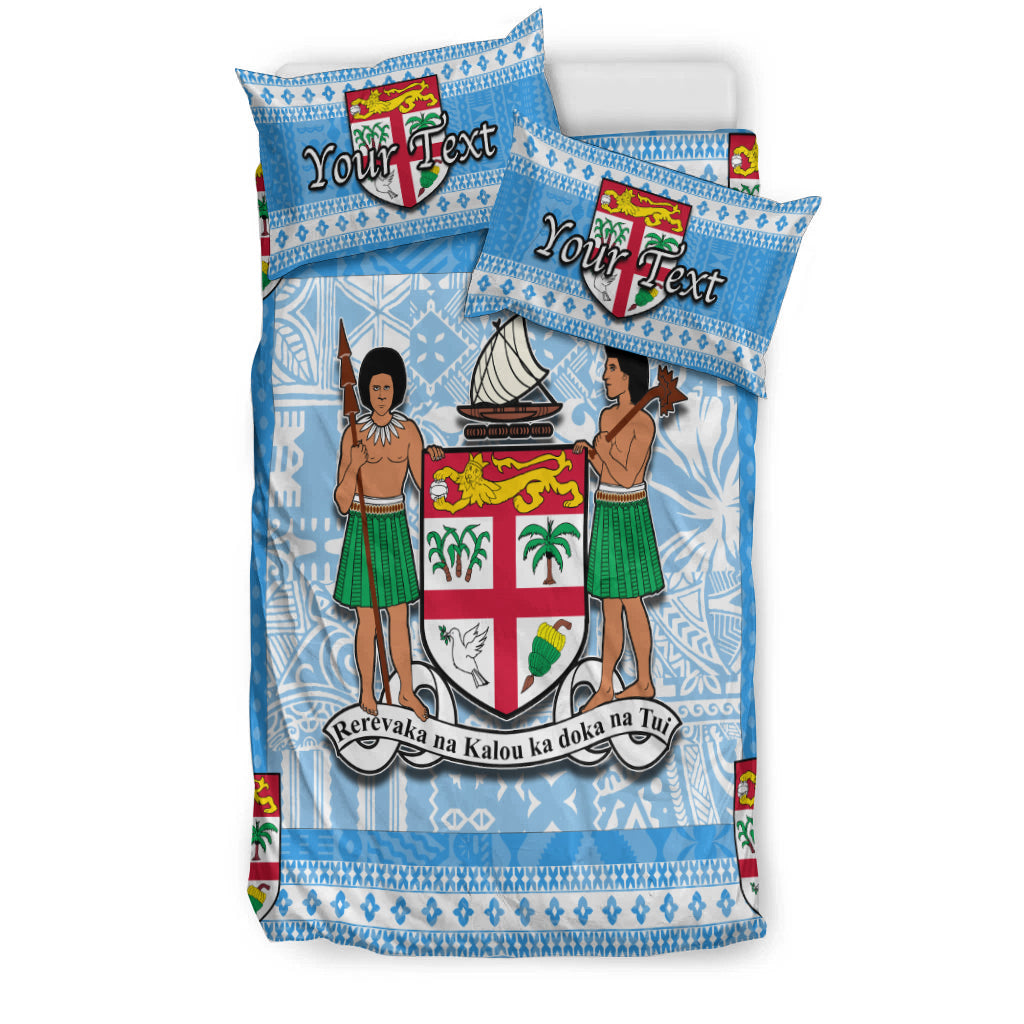 (Custom Personalised) Fiji Bedding Set Blue Style No.1