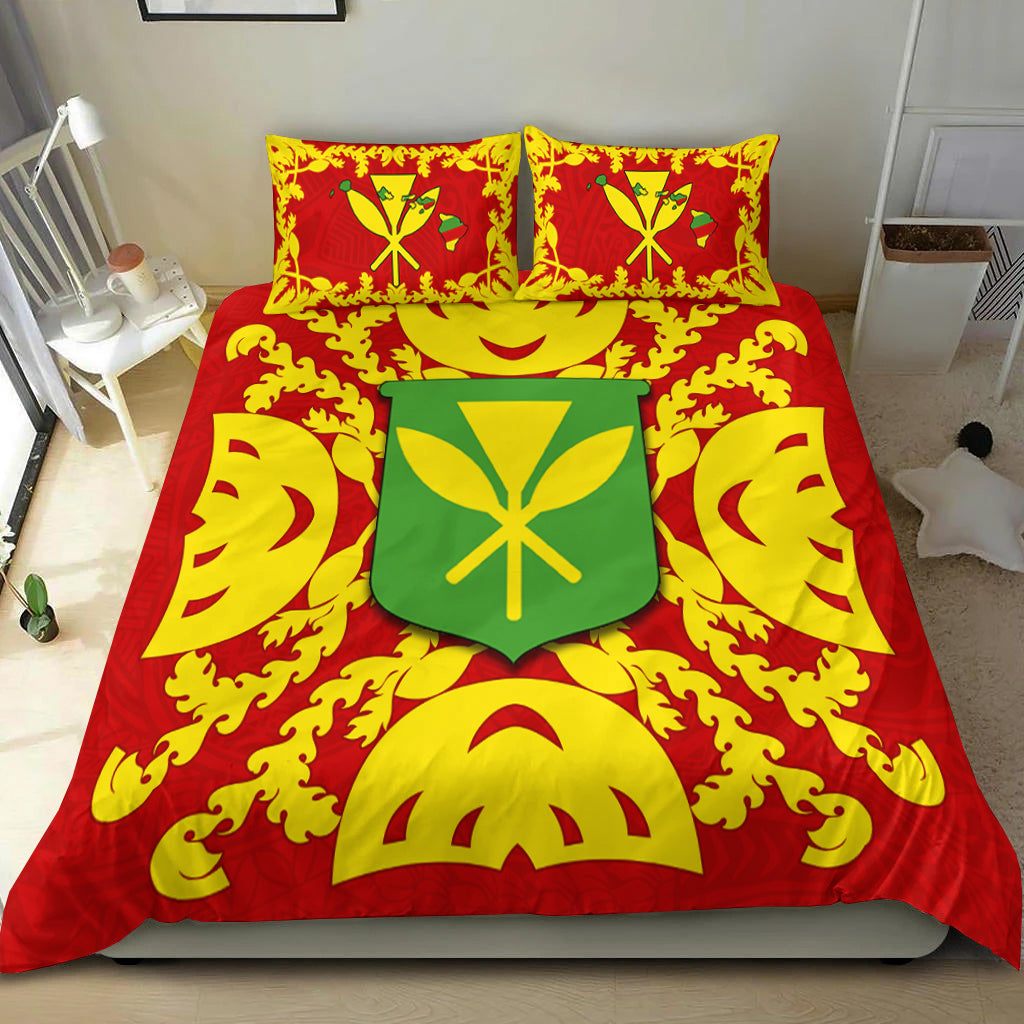 Hawaii Bedding Set Kanaka Maoli No.1 Red Style