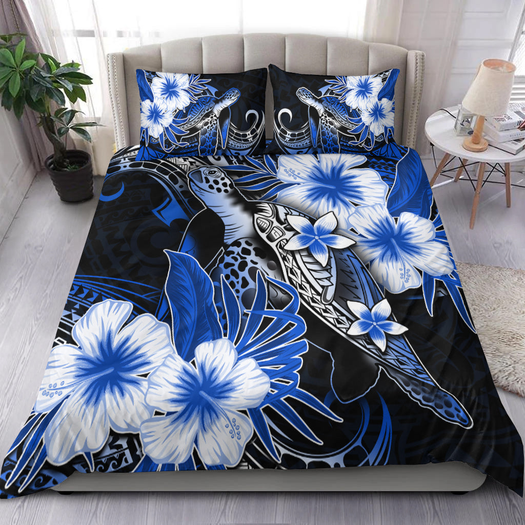 Polynesian Turtle Bedding Set With Hibiscus Color No.7