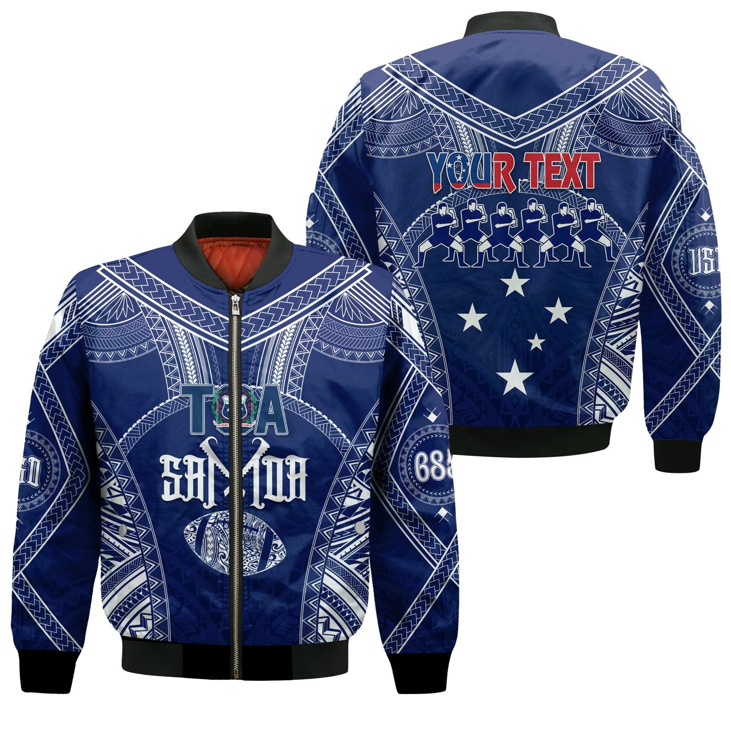 Personalised Toa Samoa Bomber Jacket 685 USO Forever