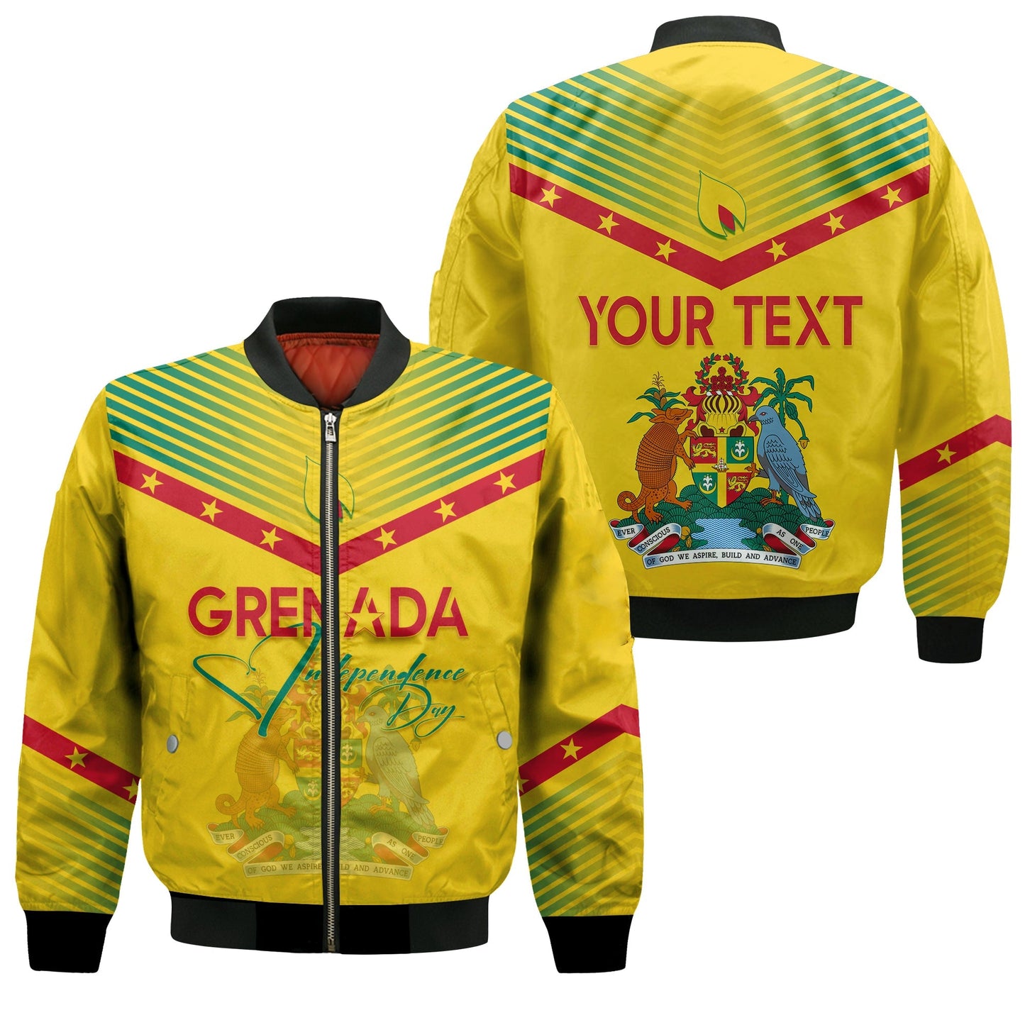 Grenada Independence Day Bomber Jacket Geometric Style Ver 02