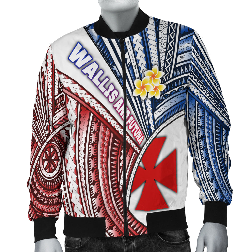 Wallis and Futuna Men's Bomber Jacket Polynesian Style
