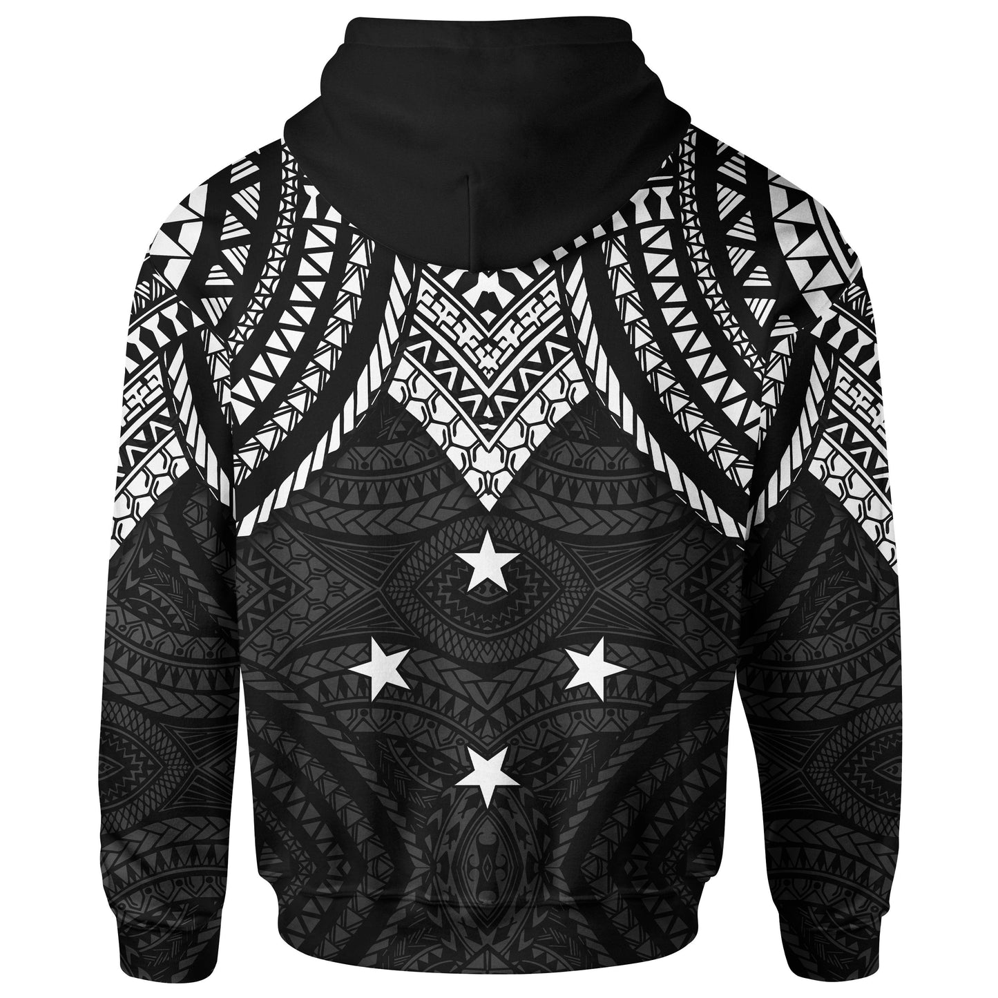 Pohnpei Hoodie Micronesian Pattern Armor Style