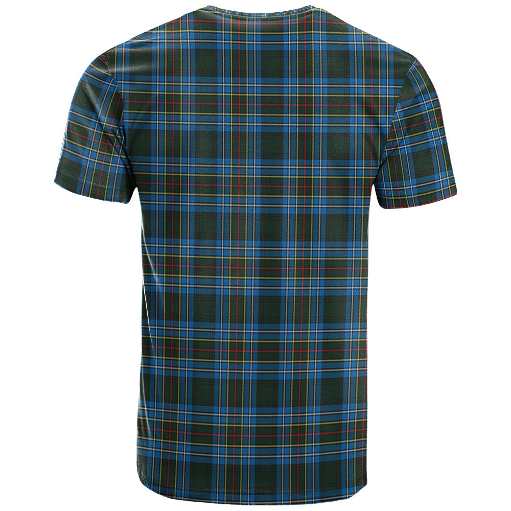 Printivon Cockburn Modern Clan DNA In Me Tartan Crest T Shirt
