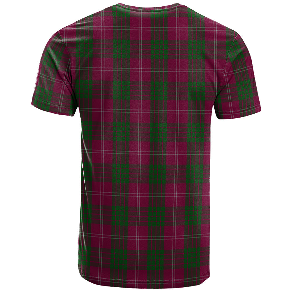 Printivon Crawford Clan DNA In Me Tartan Crest T Shirt