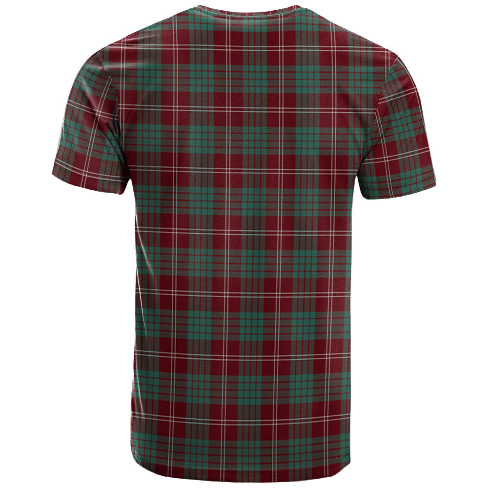 Printivon Crawford Modern Clan DNA In Me Tartan Crest T Shirt