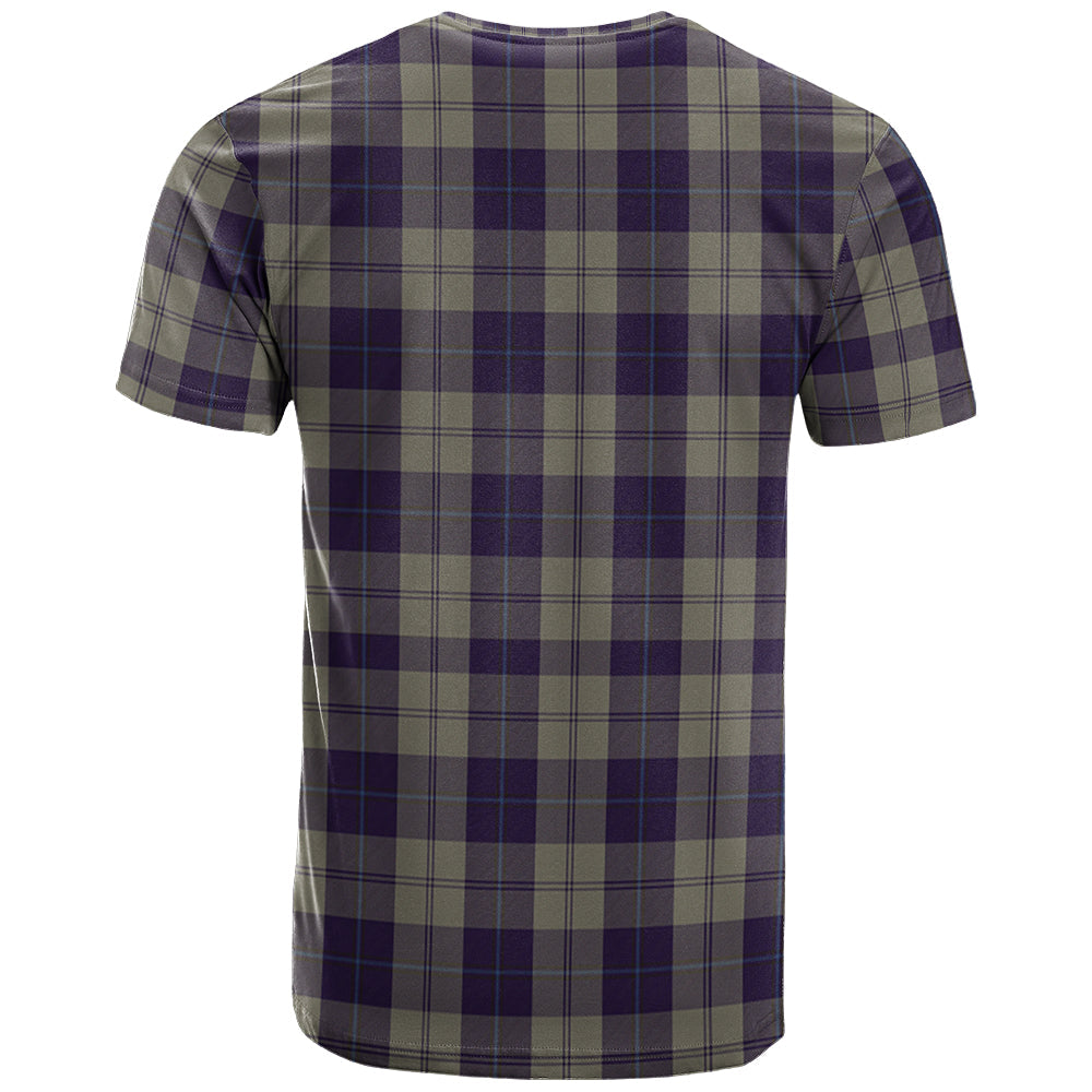 Printivon Cunningham Dress Blue Dancers Clan DNA In Me Tartan Crest T Shirt