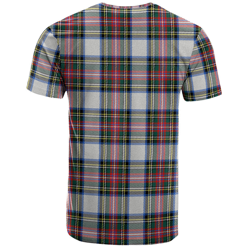 Printivon Dennistoun Clan DNA In Me Tartan Crest T Shirt
