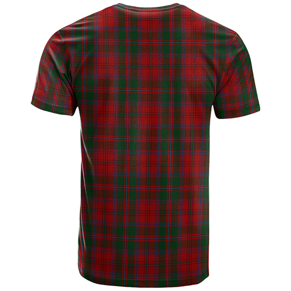 Printivon Dundas Red Clan DNA In Me Tartan Crest T Shirt