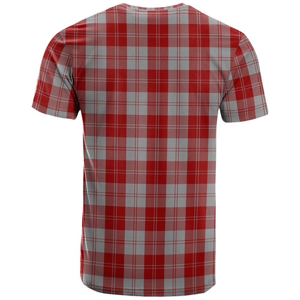 Printivon Erskine Red Clan DNA In Me Tartan Crest T Shirt