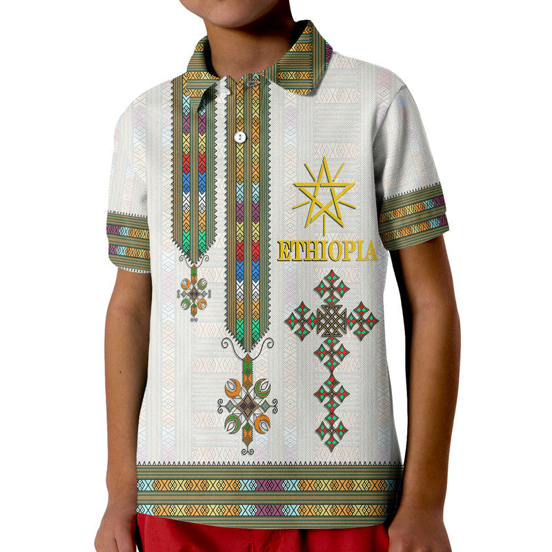 Ethiopia Polo Shirt Ethiopian Tibeb Pattern Style