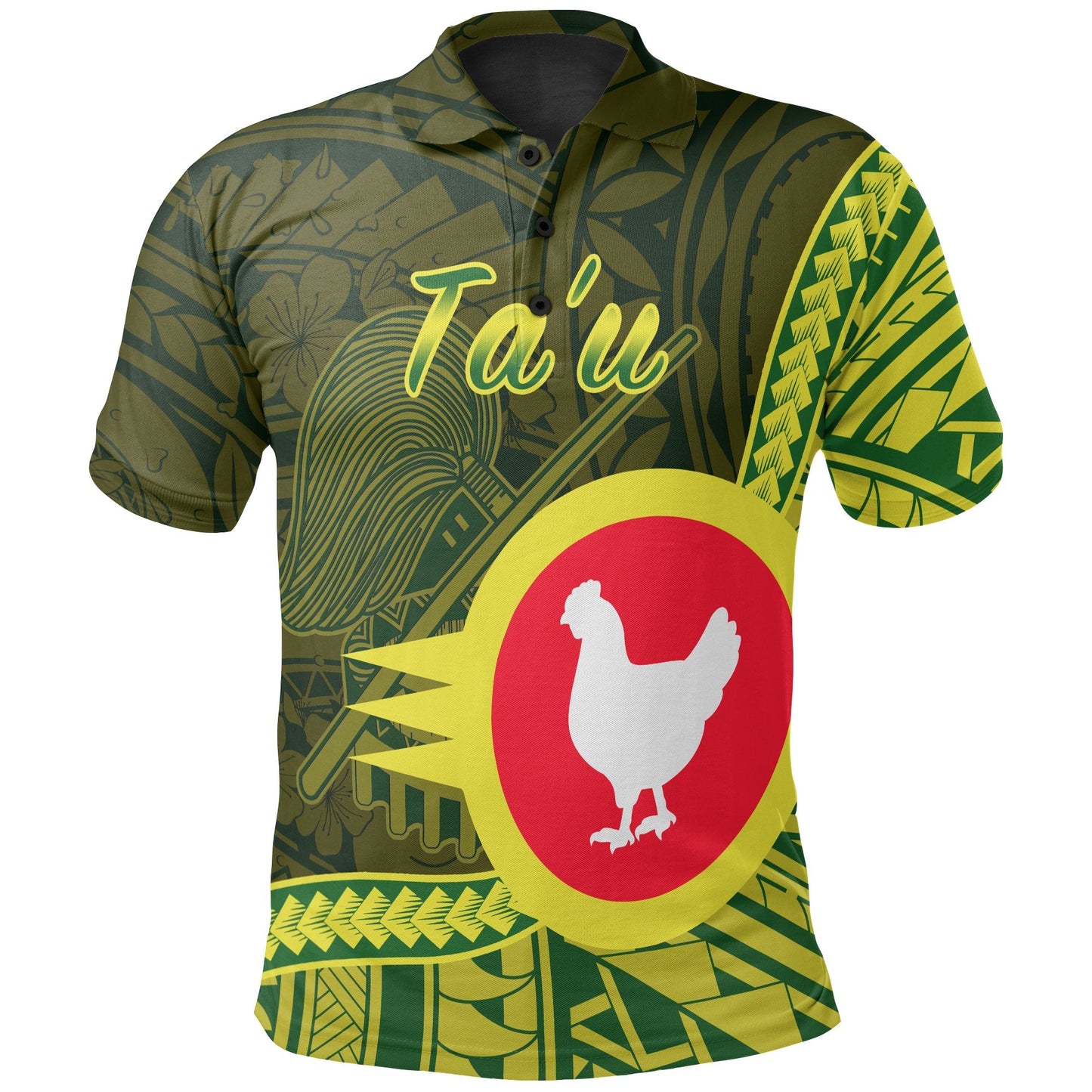 American Samoa Polo Shirt - Manu'a Ta'u Polynesian Patterns