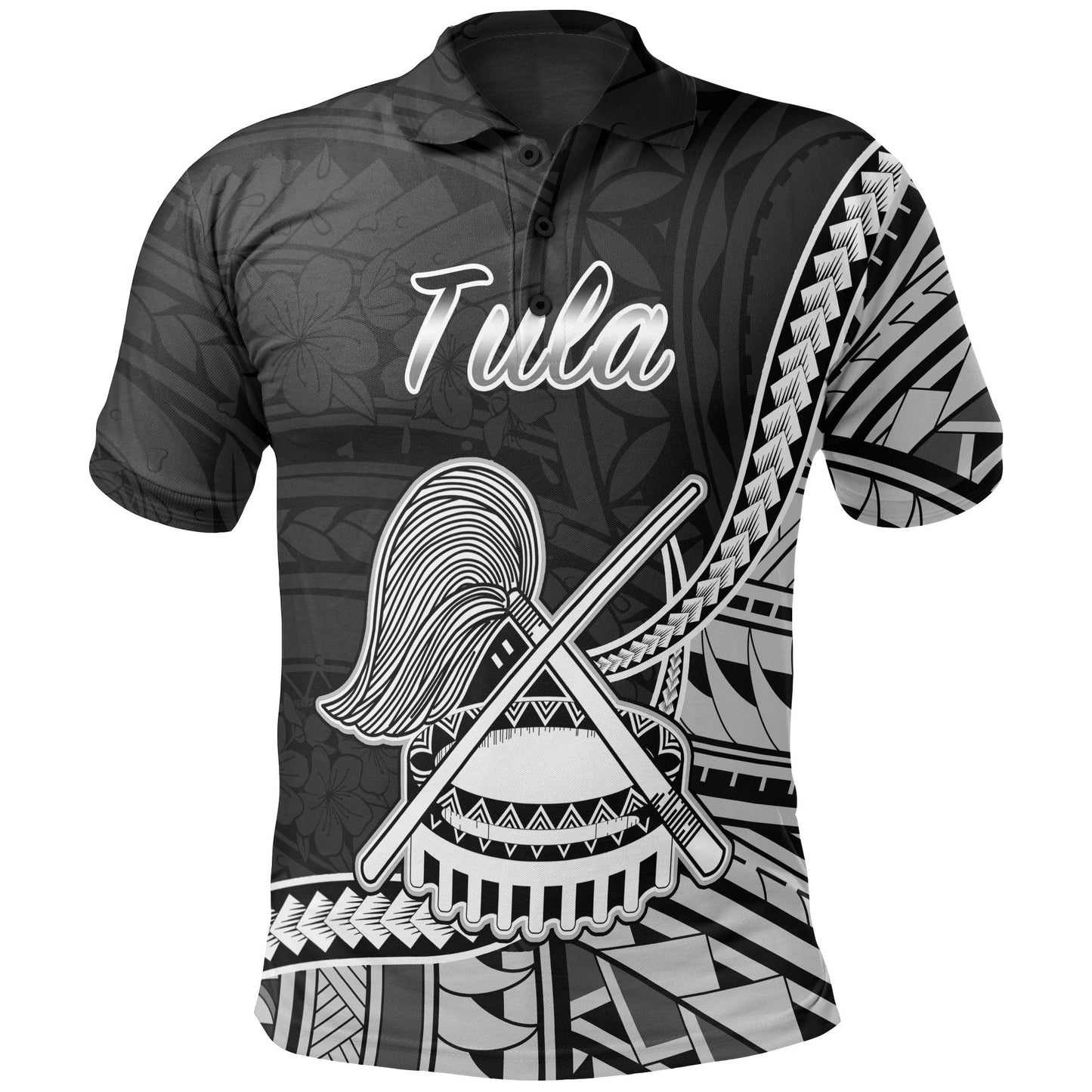 American Samoa Polo Shirt - Tula Polynesian Patterns